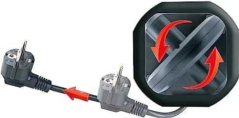 Schwaiger Steckdosentower 7 x Schuko + 2x USB 1,8m