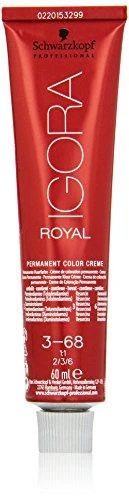 Schwarzkopf Igora Royal ilgalaikio poveikio plaukų dažai 60 ml - 3-68