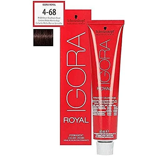 Schwarzkopf Igora Royal 4-68 dažų tūtelė su dėžute
