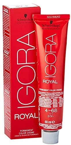 Schwarzkopf Igora Royal ilgalaikio poveikio plaukų dažai 60 ml - 4-68