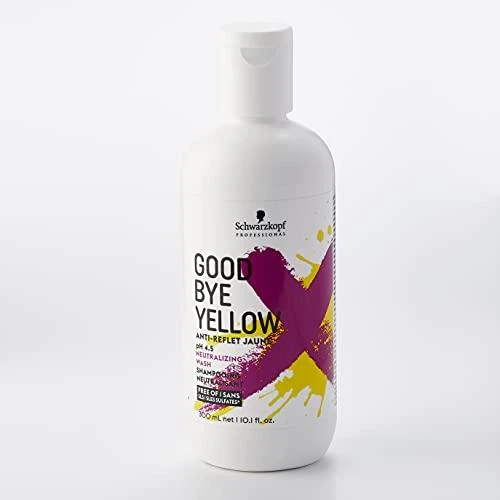 Geltonus tonus neutralizuojantis šampūnas Schwarzkopf Good Bye Geltona Šampūnas 300ml