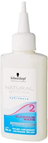 Cheminio sušukavimo losjonas dažytiems plaukams Schwarzkopf Natural Styling Hydrowave Glamour Wave (2) 80ml