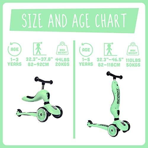 Paspirtukas - balansinis dviratukas  Scoot & Ride Highwaykick 1 2in1 Kiwi 96355
