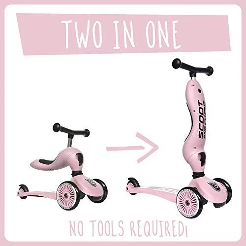 Paspirtukas - balansinis dviratukas  Scoot & Ride Highwaykick 1 2in1 Rose 96270