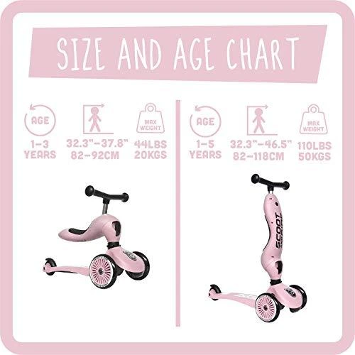 Paspirtukas - balansinis dviratukas  Scoot & Ride Highwaykick 1 2in1 Rose 96270