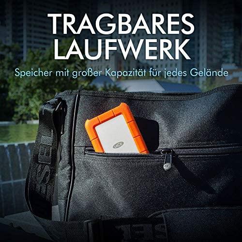 Kietasis diskas „LaCie Rugged Mini“ 2,5 colio, 5 TB, USB 3.2, 1 kartos, USB 3.2