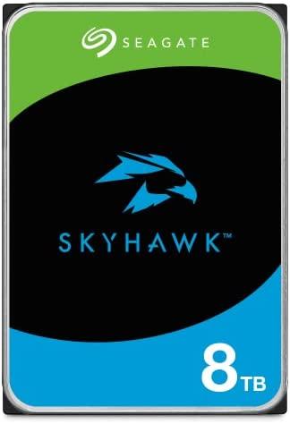 SEAGATE Surveillance Skyhawk 8TB HDD 7200rpm SATA serial ATA 6Gb/s 256MB cache 3.5inch 24x7 long-term usage BLK