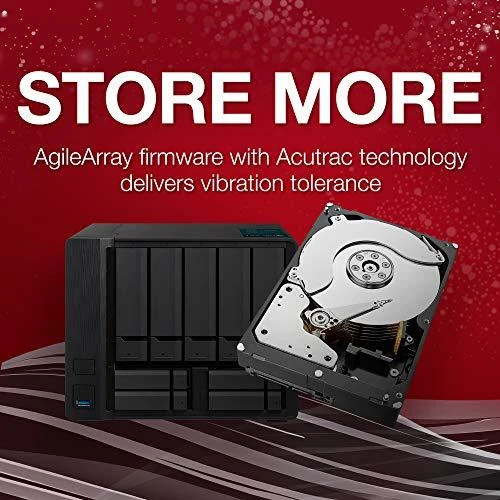 „SEAGATE NAS HDD 8TB IronWolf 7200rpm 6Gb/s SATA 256MB cache 8,9cm 3,5inch 24x7“ skirtas NAS ir RAID Rackmount sistemoms, juodos spalvos