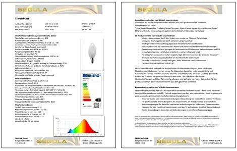 Segula 55312 LED lempa 3.2 W E14 G