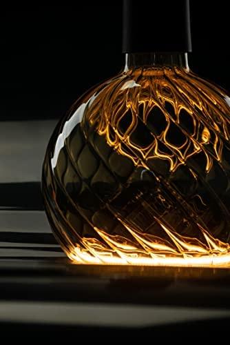Segula SEGULA LED Floating Globe 150 twisted smokey pilka E27 230Lm