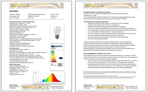 Segula SEGULA LED Glühlampe High Power matt E27 7,5W 2700K dimmbar