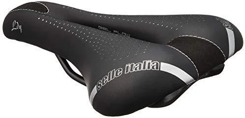 Selle Italia balnas SELLE ITALIA LADY GEL FLOW S (id atitikimas - S2) Mangano tūbelė 7, pluošto tek, 300g juoda (NAUJA)