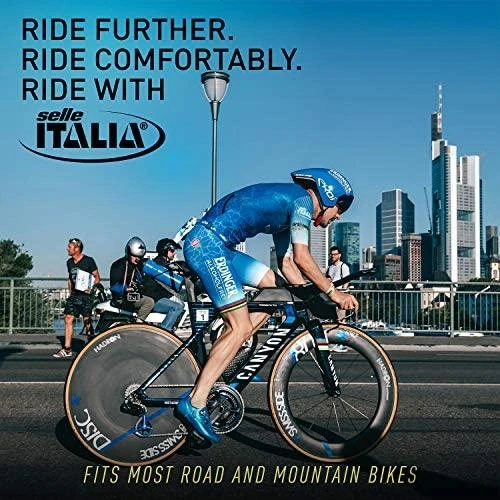 Selle Italia balnas SELLE ITALIA MAX SLR GEL SUPERFLOW L (id atitikimas - L3) TI 316 Tube 7, fiber-tek, 280g, juodas (NAUJAS)