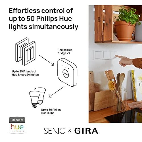 Plaukų džiovintuvas Senic Friends of Hue Smart Switch, jungiklis (baltas (blizgus))