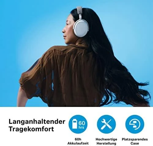 Belaidės ausinės Sennheiser Momentum Wireless 4 | ANC | Bluetooth 5.2 | Baltos