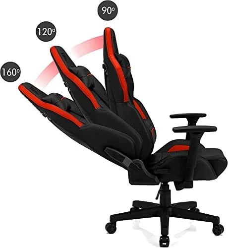Žaidimų kėdė SENSE7 Sentinel, Raudona (odinė)