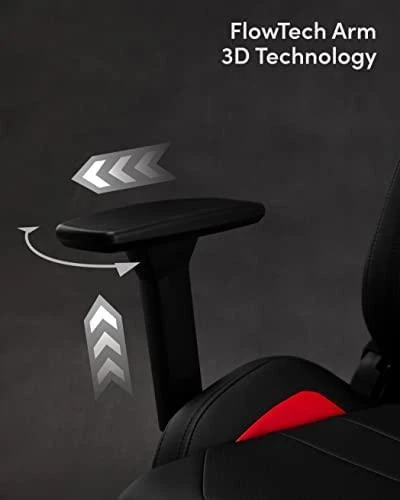 Žaidimų kėdė SENSE7 Sentinel, Raudona (odinė)
