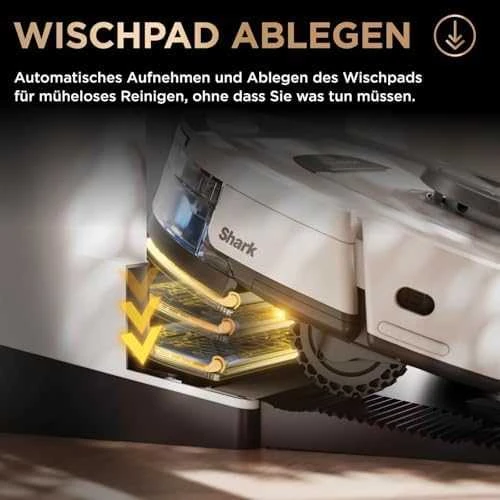 Robotas Shark RV2800ZEEUWH dulkių siurblys ir šluostė