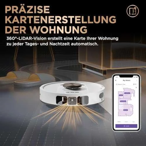 Robotas Shark RV2800ZEEUWH dulkių siurblys ir šluostė