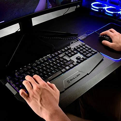 Sharkoon Skiller SGK4 Klaviatūra žaidimams QWERTZ su laidu rubberdome juodas