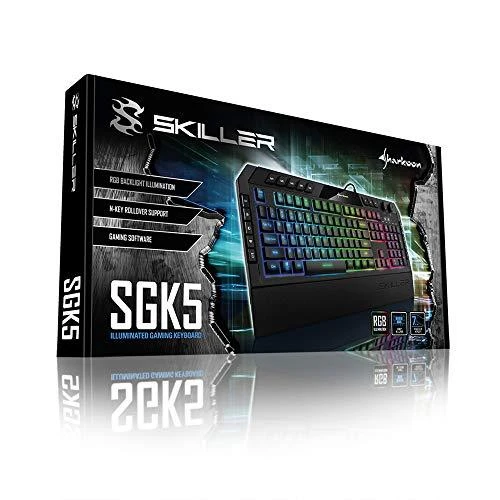 Sharkoon Klaviatūra žaidimams Skiller SGK5 juodas DE