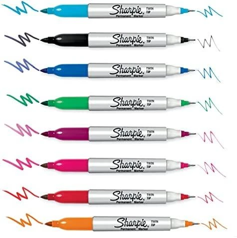 Sharpie Twin Tip juodas žymeklis 2 vnt. - 1986454