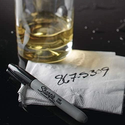 Sharpie smulkūs juodi markeriai (24 vnt. dėžutėje) - 2077128