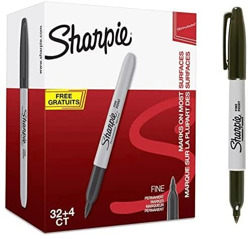 Sharpie smulkūs juodi žymekliai (36 vnt.) - 2025040