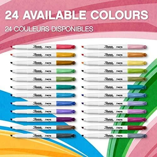 Markerių rinkinys Sharpie S-note Mix 12 vnt. - 2138233