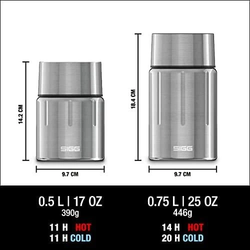 Maisto konteineris -termosas Sigg, 0,75 l (Sidabrinis)