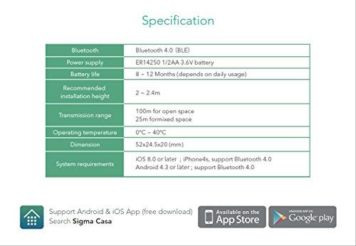 Sigma Casa Home Control Emotion Bewegungsmelder BT4.0 iOS+An