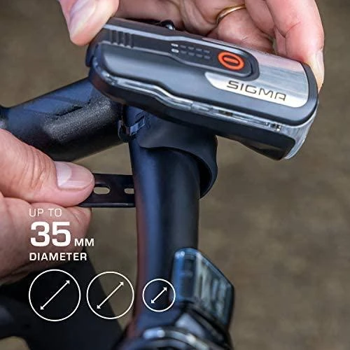SIGMA AURA 80 USB priekinis žibintas + NUGGET II galinis žibintas