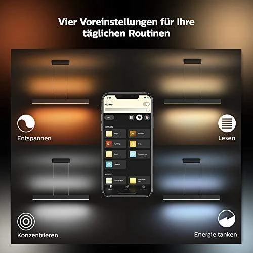Pakabinamas šviestuvas Philips Hue Ensis pakabukas juodas 79W 24V | 79 W | Baltas ir Color Ambiance 2000-6500K