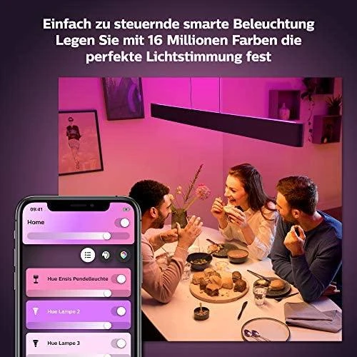 Pakabinamas šviestuvas Philips Hue Ensis pakabukas juodas 79W 24V | 79 W | Baltas ir Color Ambiance 2000-6500K