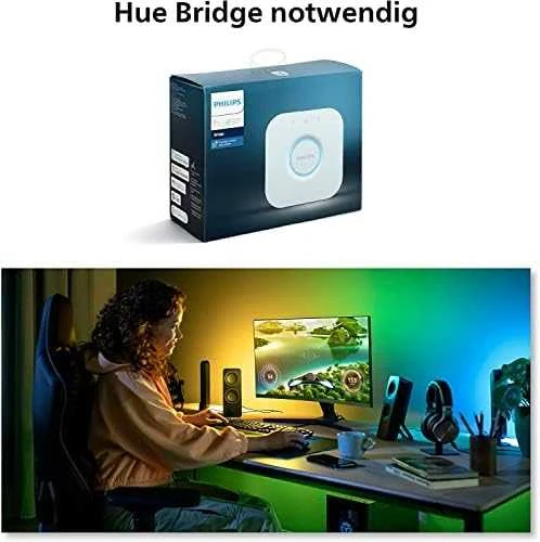 „Philips Hue“ gradientinė kompiuterio šviesos juostelė 24–27 colių | 15 W
