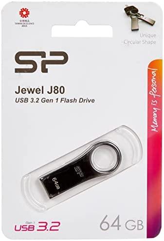 Pendrive Silicon Power Jewel J80, 64 GB (SP064GBUF3J80V1T)