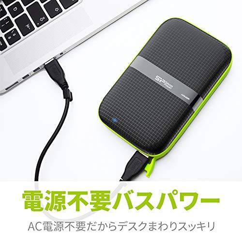 SILICONPOW SP050TBPHDA60S3K Išorinis kietasis diskas HDD Silicon Power Armor A60 2.5 5TB USB 3.0, IPX4, Juodas