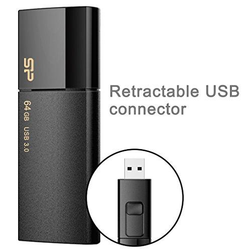 SILICON POWER atmintis USB Blaze B05 64GB USB 3.2 Juodas