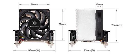 CPU aušintuvas Silverstone Argon SST-AR10-115XP 70mm PWM, Intel