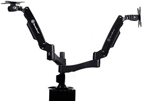Laikiklis SST-ARM22BC (SST-ARM22BC) „SilverStone“ laikrodžio stalas su 2 monitoriais