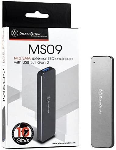 Kištukinis SilverStone M.2 SATA raktas B - USB 3.2 Gen 2 MS09 (SST- MS09C)