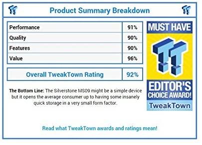 Kištukinis SilverStone M.2 SATA raktas B - USB 3.2 Gen 2 MS09 (SST- MS09C)