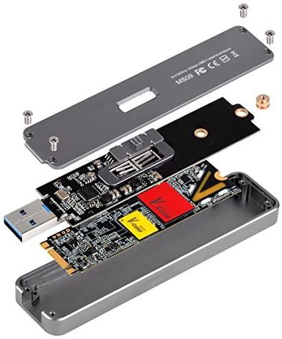 Kištukinis SilverStone M.2 SATA raktas B - USB 3.2 Gen 2 MS09 (SST- MS09C)
