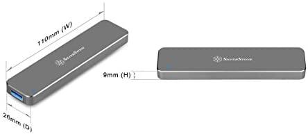 Kištukinis SilverStone M.2 SATA raktas B - USB 3.2 Gen 2 MS09 (SST- MS09C)