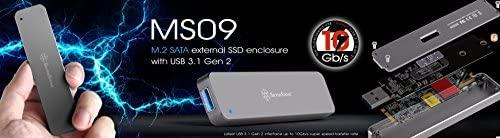 Kištukinis SilverStone M.2 SATA raktas B - USB 3.2 Gen 2 MS09 (SST- MS09C)