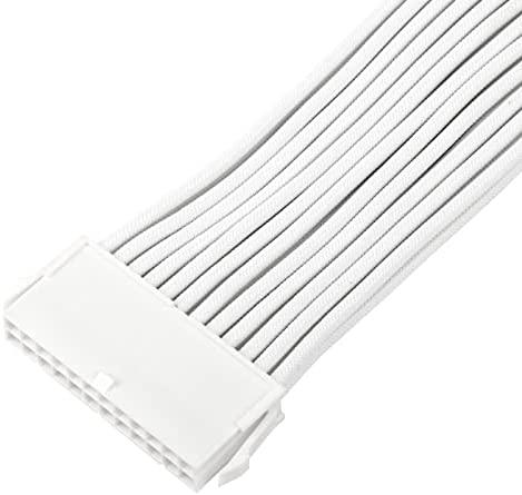 SilverStone maitinimo ilgintuvas SST-PP07E-MBW-V2, 24 kontaktų ATX (baltas, 30 cm)