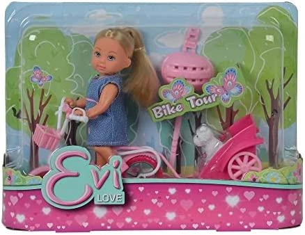 Lėlė – vaikas Simba Evi with a Bike 105730783, 12 cm