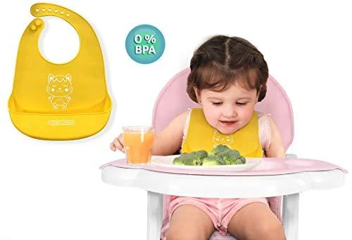 Ricokids Rožinė 5-in-1 kūdikio maitinimo kėdutė, daugiafunkcinė maitinimo kėdutė su reguliuojamu padėklu, supamoji kėdutė, paaukštinimas, vaikiška kėdutė 6-36 mėnesiams