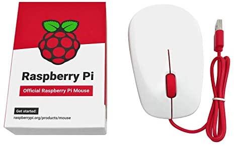 Oficiali Raspberry Pi modelio 4B/3B+/3B/2B pelė, raudonai balta