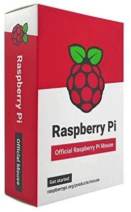 Oficiali Raspberry Pi modelio 4B/3B+/3B/2B pelė, raudonai balta